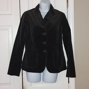 Gap vintage  black corduroy button down blazer   Sz 6